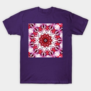 A red kaleidoscope T-Shirt